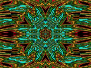 Blue Green Plumerias